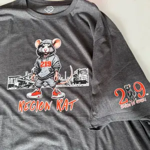 Region Rat Tshirt with steel mill background Casual unisex shirt