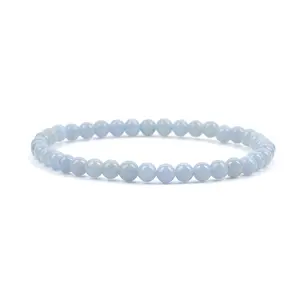 Cherry Tree Collection | Stretch Bracelet | 4mm Beads (Angelite)