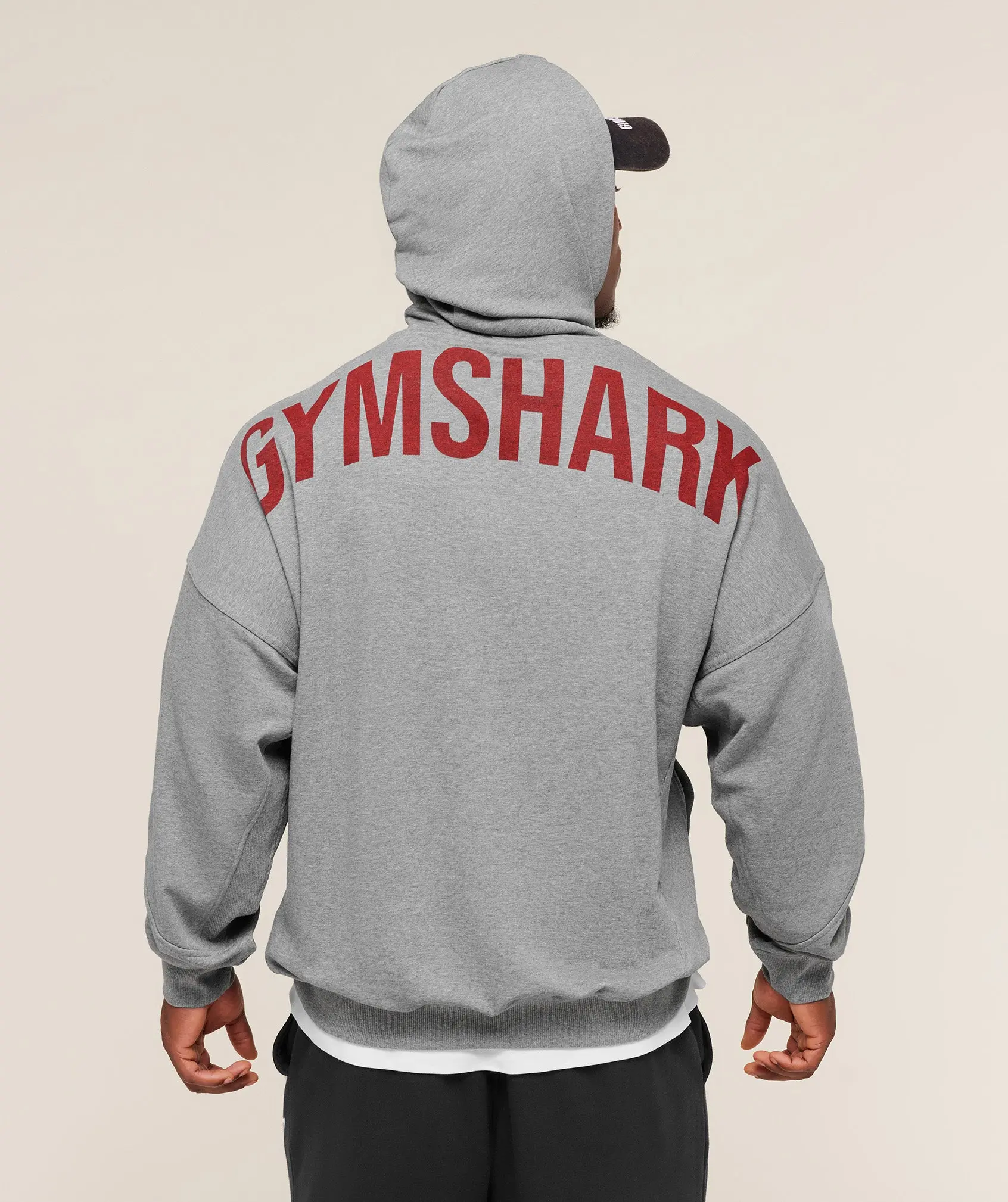 Gymshark - Power Oversized Hoodie, Unisex Gym Sweatshirt, Relaxed Fit Workout Pullover, Casual Fitness Streetwear