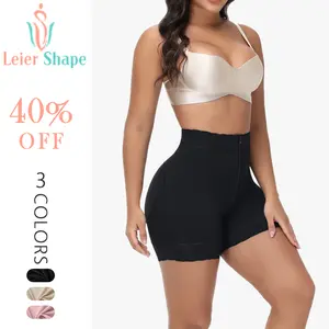 LeierShape AirSculpt Lace Steel Boned Mid-Thigh Shapewear Shorts for Women Booty Lifting Tummy Control Double Compression with 4 Support Stays 3D Hip Cup Silicone Grip Hem Daily Party Workouts