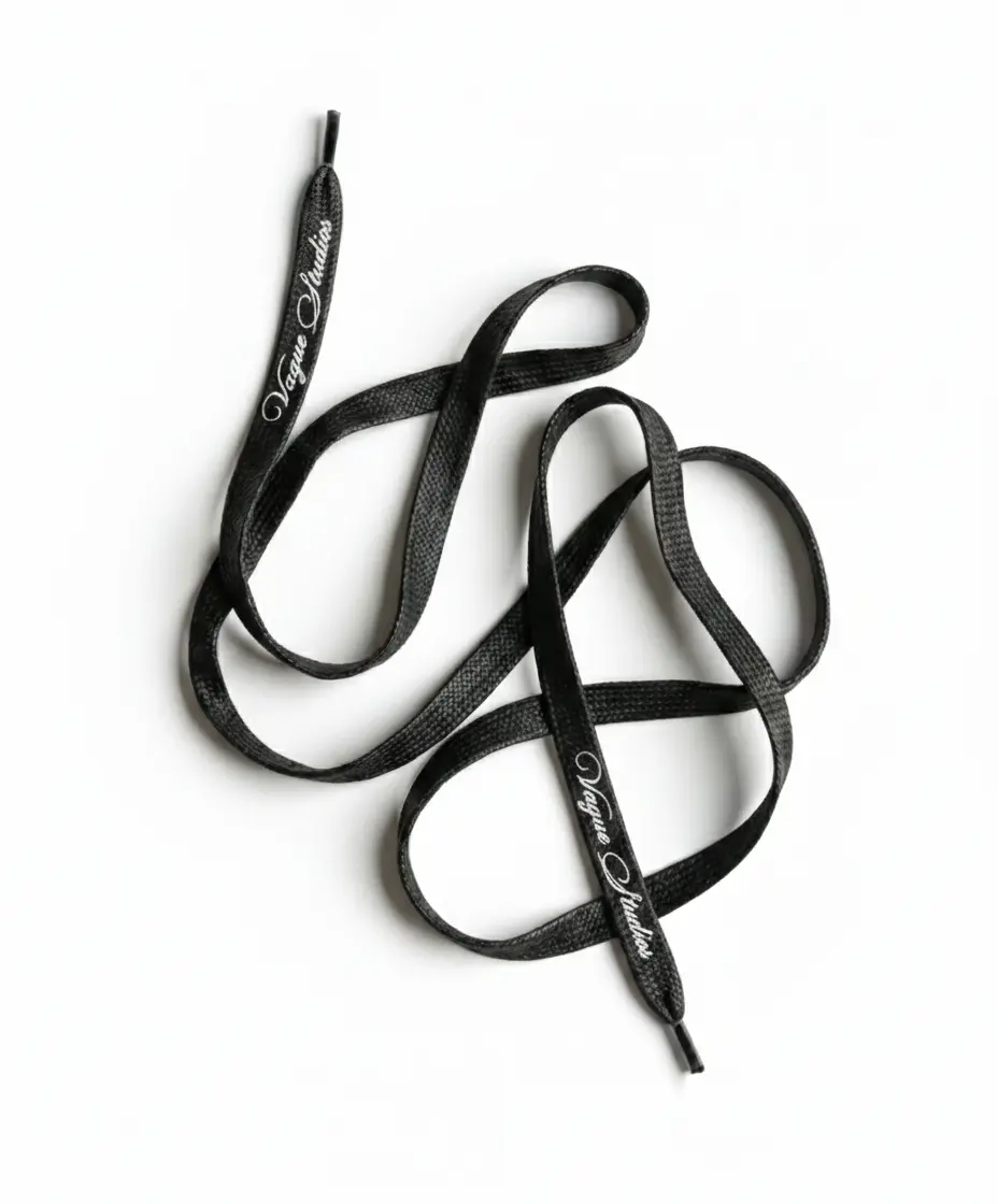 WAXED SHOELACE BELT [BLACK]