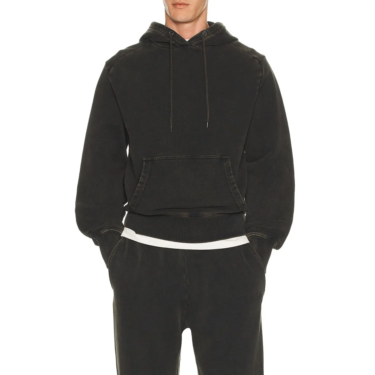 Entire Studios Standard Hoodie in Washed Black