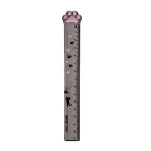 Cute Cat Claw Ruler 1/2pc, Adorable Measuring Tool for School Home Office Use, Perfect Gift Idea for Kids and Adults, Fun Stationery Accessory