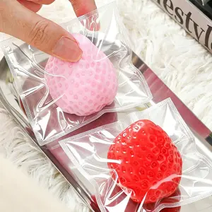 2pcs Taba Squishies Strawberry Toys, Squishy Sensory Fidgets, Squishy Fidget Toys Set Relax, Kawaii Taba Squishies for Party Favors, Gifts, Office Leisure, Desk Accessory, Cat & Dog Toys