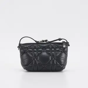 Pre-owned Dior lambskin Shoulder Bags Calfskin Macrocannage Small Diortravel Nomad Pouch BGP207355
