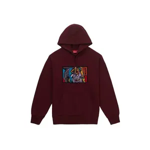 Supreme Men's Chainstitch Hooded Sweatshirt Burgundy, from StockX