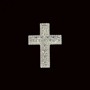 5MM VVS Studded Cross Pendant