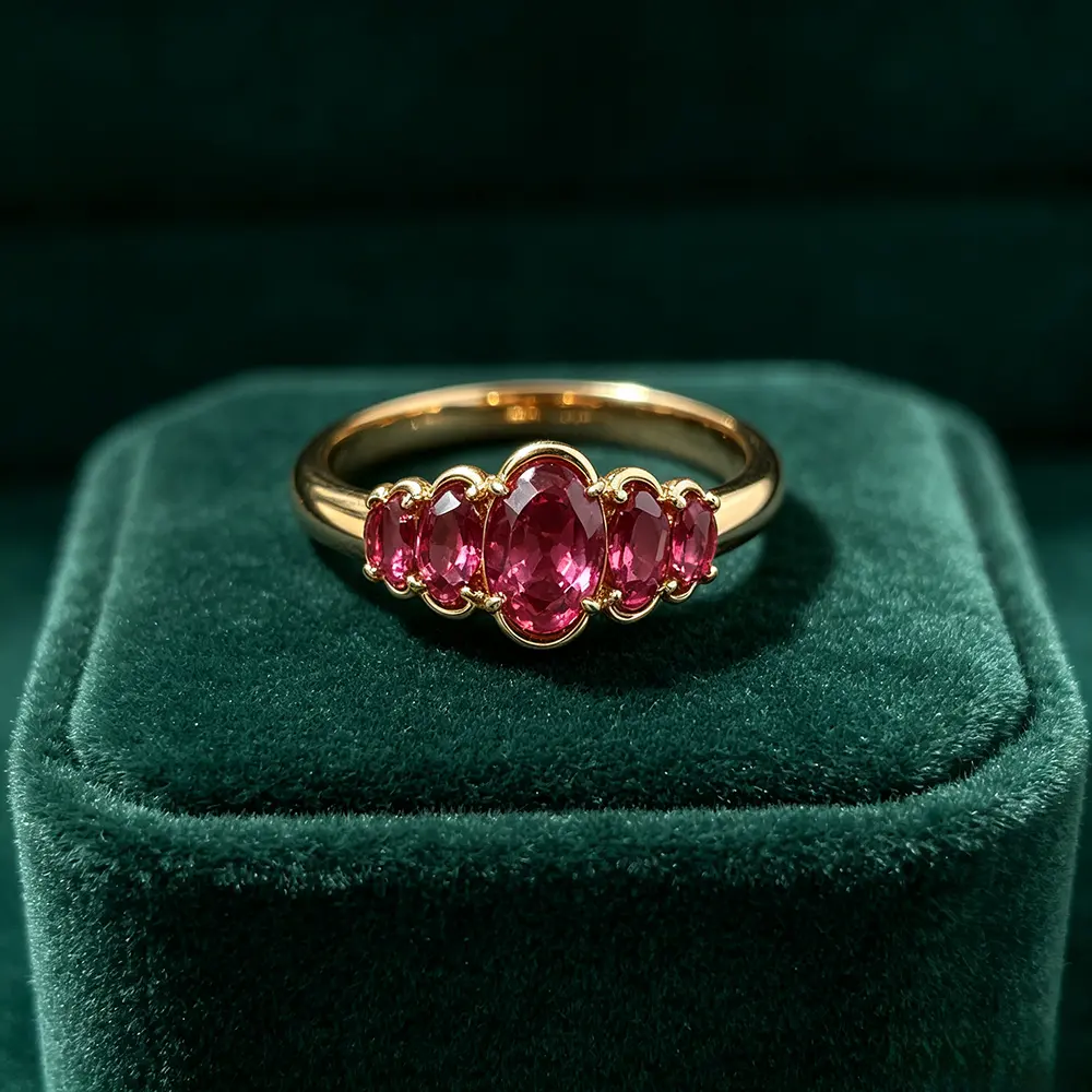 Vintage-style rings, Victorian-style fuchsia synthetic zircon jewelry, antique-inspired cluster-set rings, minimalist luxury rings, suitable for anniversaries, engagements, or promise gifts
