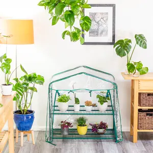 Educational Insights Greenthumb Classroom Greenhouse, Keeps plants off the ground with sturdy wire shelves