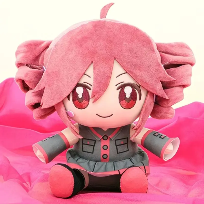 23cm Kasane Teto Anime Character Plush Toy, Kawaii Soft Mini Stuffed Toy, Anime Cosplay Cartoon Figure, Birthday Gift for Fans Girls, Kawaii Stuffed Toys
