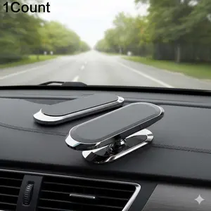 Magnetic Car Phone Mount, Rotating Car Mount, Universal, Anti-Slip Shockproof Hold, Compatible with Car SUV Truck, 360° Rotation Gravity Sensor, Easy Install Portable & Durable Accessory
