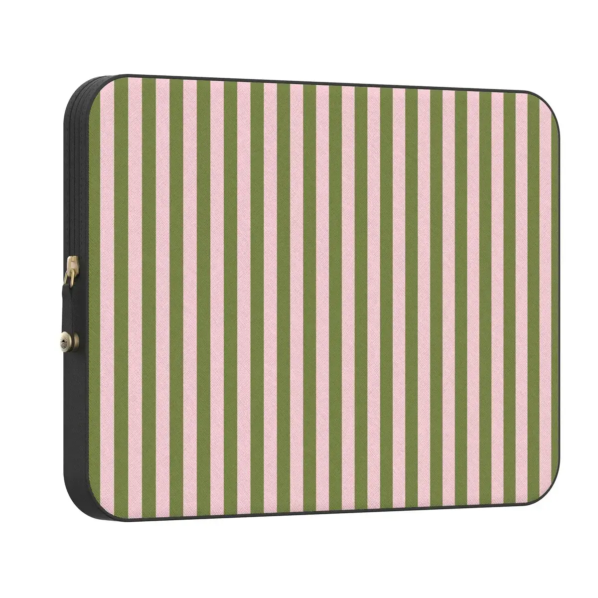 Casely PU Leather MacBook Laptop Sleeve Case - Sunday Best, Summer Stripes, Vertical Stripes, Magnetic Snap-Lock Closure, Best Dressed Era