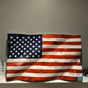 Handmade wooden American flags home decor