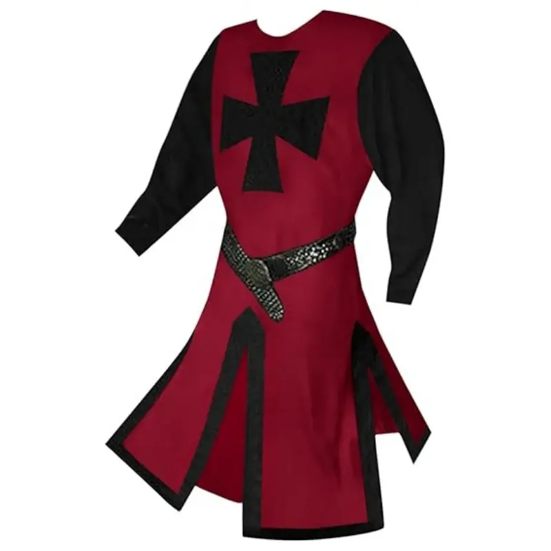 Wine red and black cross (excluding belt
