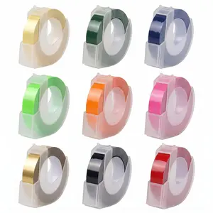 【Refill Pack】3 Rolls Colored Label Tape, 0.9cm(0.35") × 300cm(118.11"), Multiple Colors Available