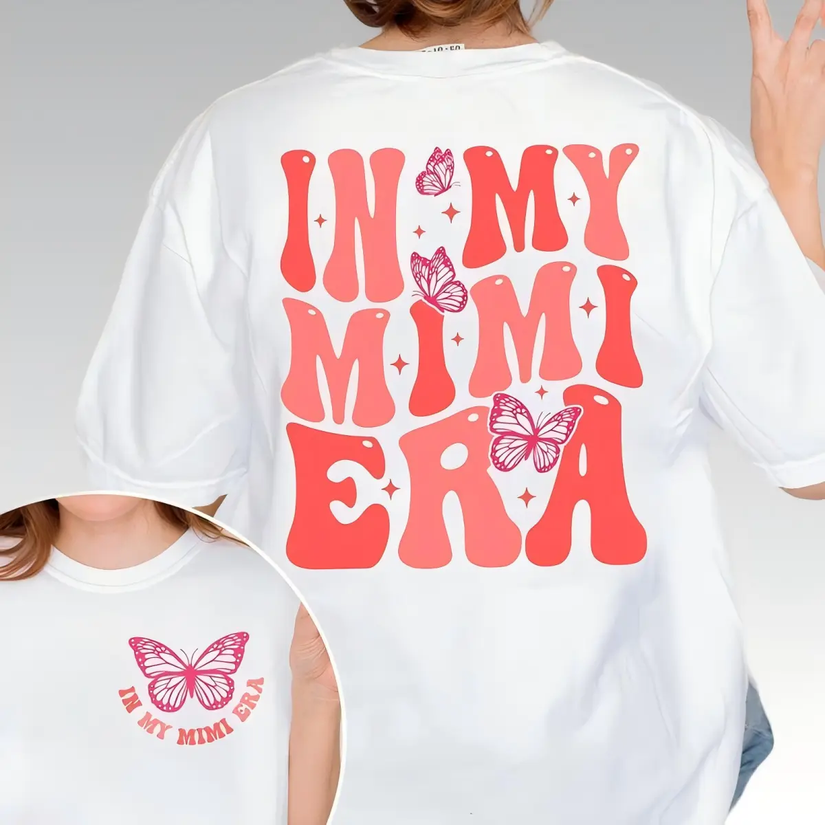 In My Mimi Era T-shirt, Mimi Shirt, Grandma Tee, Gift for Grandma, Nana Gift, Grandma Era, Christmas Gift for Gigi, Style Womenswear Sweatshirts Breathable