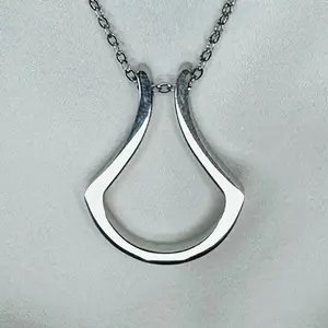 Silver Ring Keeper Necklace - Simple Design, Holds Rings Safely for Various Activities