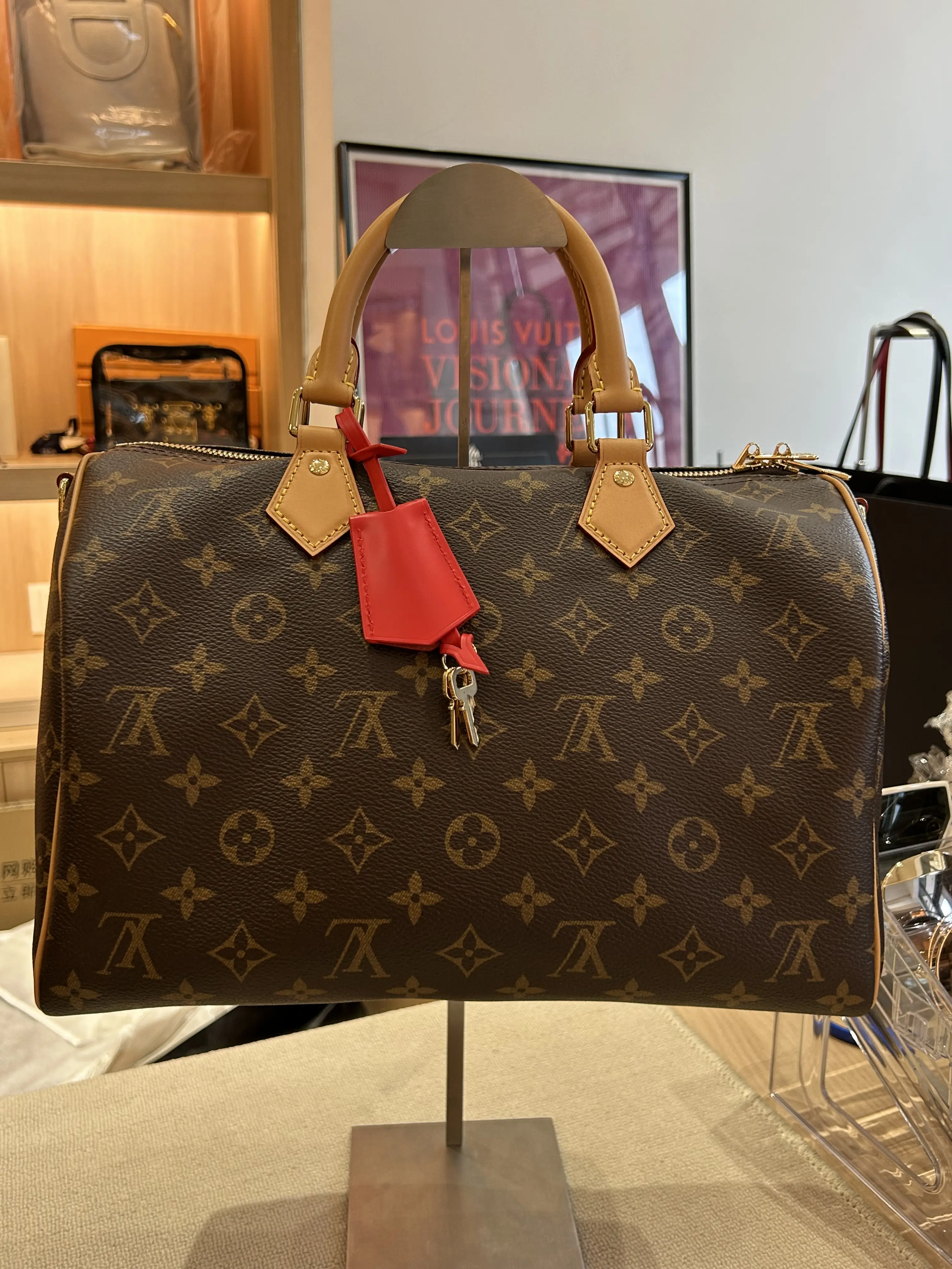 Pre-owned Louis Vuitton Speedy 30 Monogram Canvas Top Handle Handbag