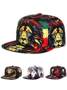 2026 New Fashionable Creative Hip Hop Hat Printed Animal Baseball Hat Street Personalized Skateboarding Hat Outdoor Leisure Sports Sunshade Hat Daily Commuter Decorative Hat Male Female Same Style Multi Functional Adjustable Flat Edge Hat