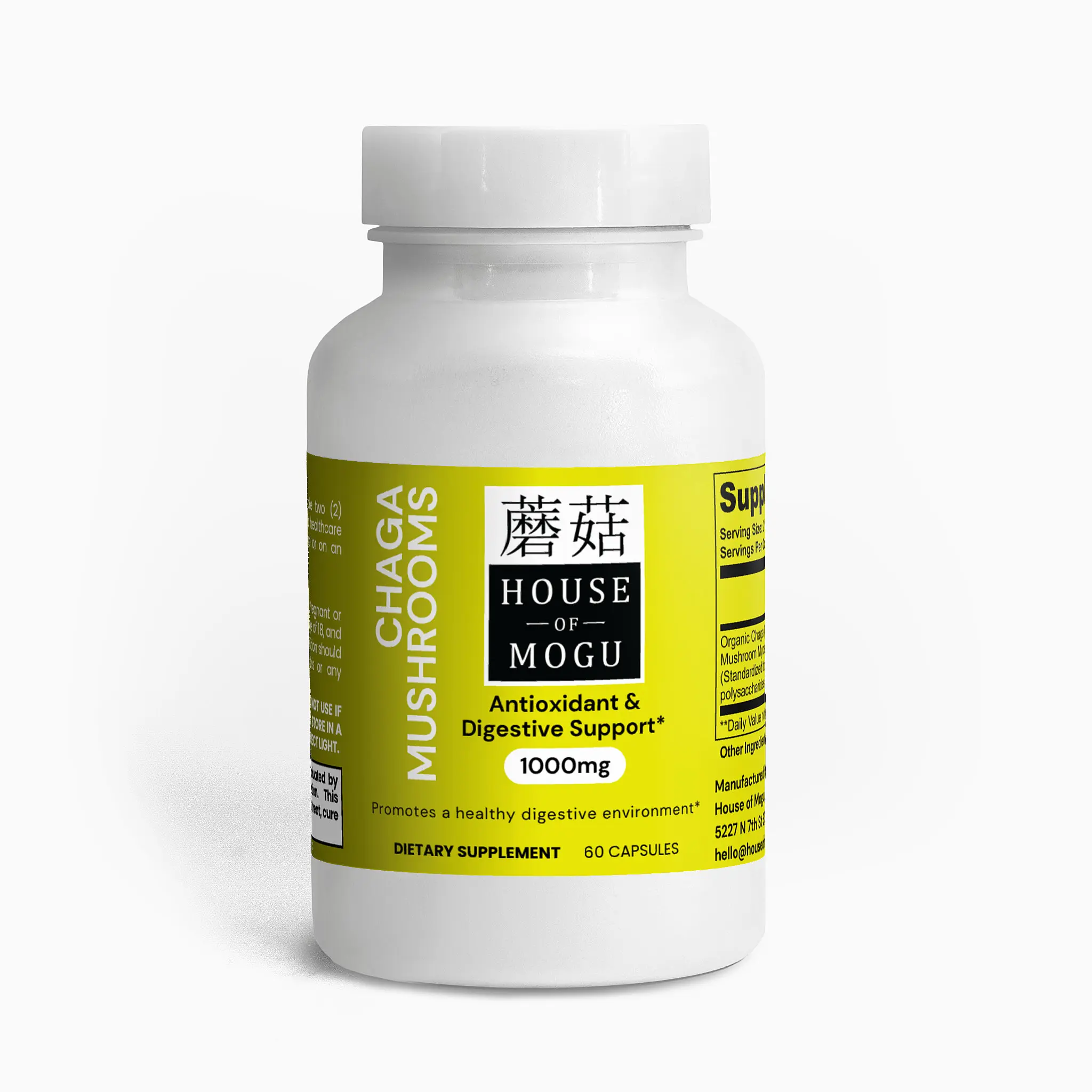 Chaga Mushroom Capsules – 60 Count