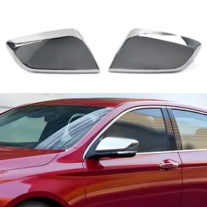 Chrome Side Mirror Cover Cap Compatible With Chevrolet Impala 2014-2020 Overlays Trims Shells 2pcs