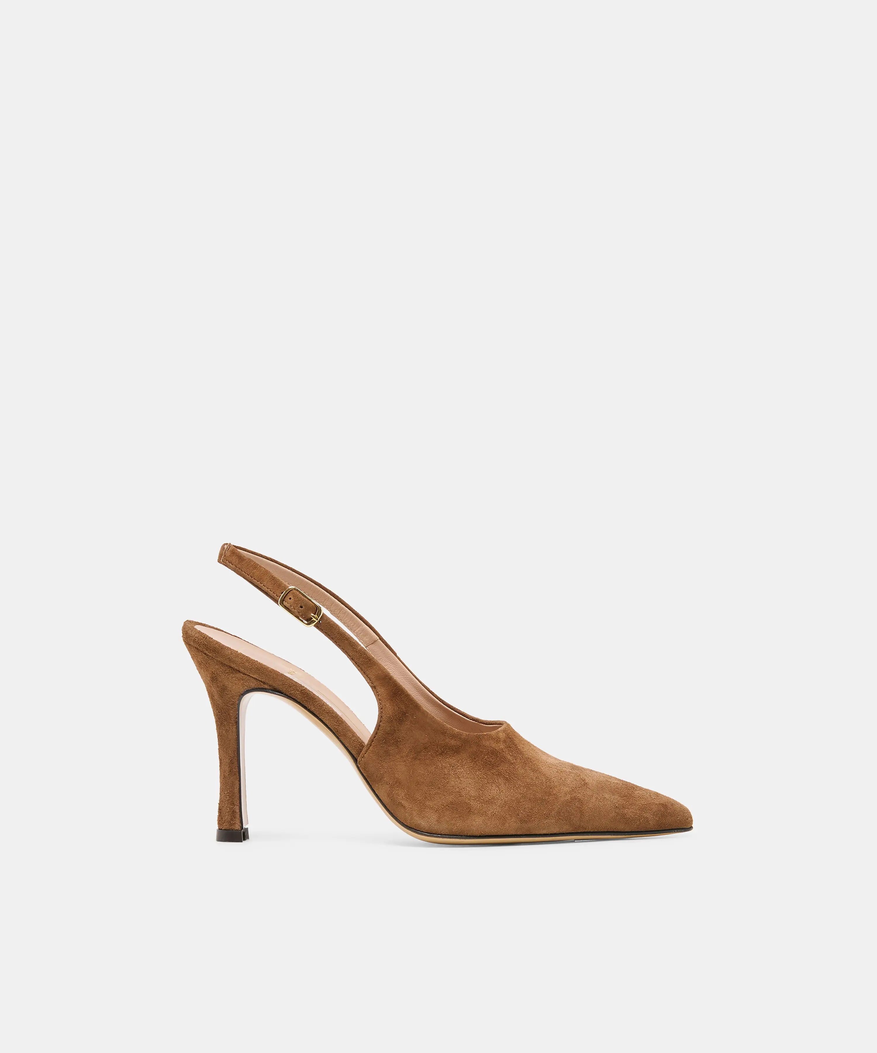 ALINNA HEELS BROWN SUEDE
