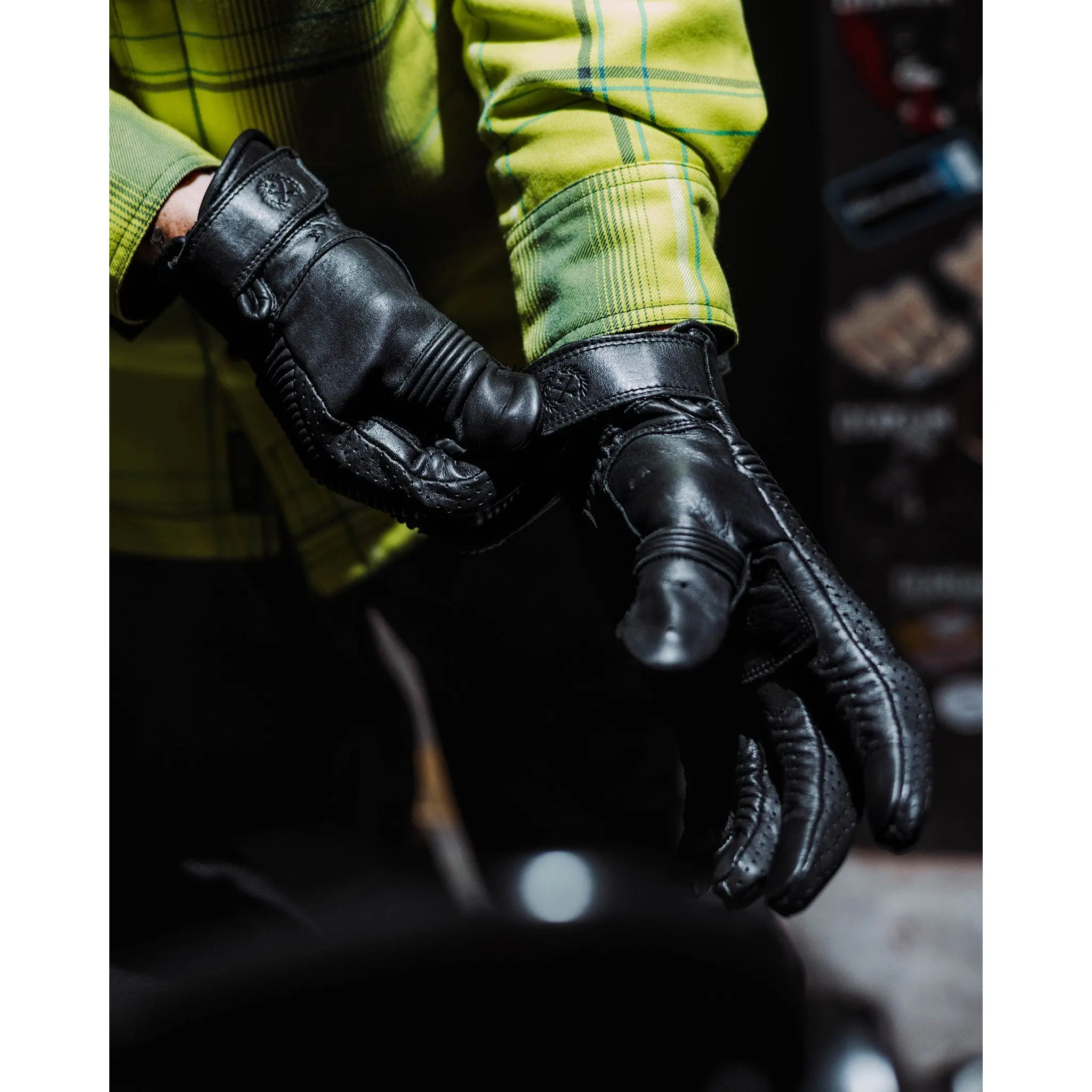 Jasper Leather Moto Gloves - Black Jasper Leather Moto Gloves - Black