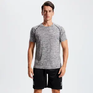 Sports suit Men's short-sleeved t-shirt Running equipment Quick-drying clothes Football basketball training Fitness clothes Breathable and quick-drying