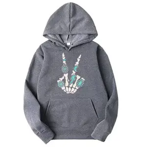 Skeleton Turquiose Ring Hooded Sweatshirt