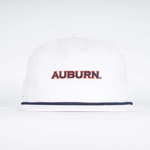 Auburn Rope Hat-  Super Soft Performance Unstructured - White