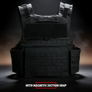 Adjustable Tactical Vest Durable Construction Spacious Pouches Comfortable Wear-Resistant Gear for Shooting Activities Quick-Release Modular bulletproof