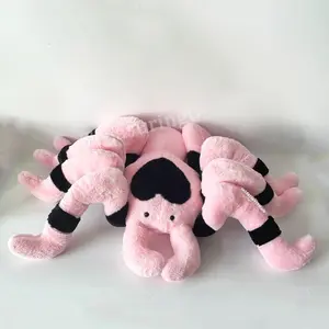 TreasuringU 2026 New 110cm Tarantula Plush Doll Toy Black Pink Spider Plush Doll Cartoon Spider Dolls Pillow Birthday Gifts