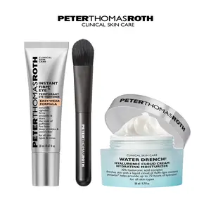 Peter Thomas Roth EYE-DRATION Instant FirmX Easy Wear Eye Tightener + Water Drench Hyaluronic Cloud Cream Moisturizer Bundle