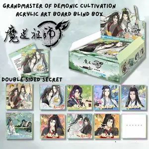 MXTX MDZS Grandmaster of Demonic Cultivation Holographic Glitter Print Acrylic Blind Box Collectible Art Boards Danmei
