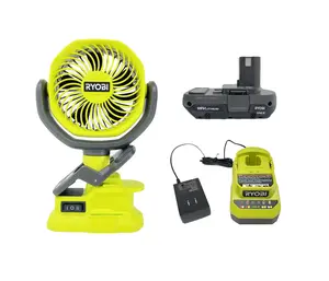 18 Volt PCF02 Cordless 4 in. Clamp Fan Kit with Battery and Charger