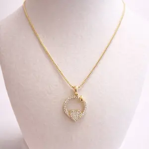 Cadena cola de ratón corazón