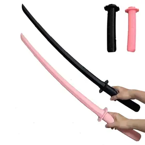 Casual Style Plastic Expandable Samurai Sword, Katana Sword, Role Play Costume Accessory, Fun Gift Idea, Party Prop, Decorative Weapon (not for Cutting)