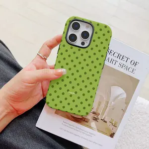 Luxury Clmj MATCHA Phone Case Suitable For iPhone 17 16 16E 15 14 13 12 11 Pro Max Air X XR XSMAX 8 7 Plus Anti-Shock Hard PC Double-layer Back Cover