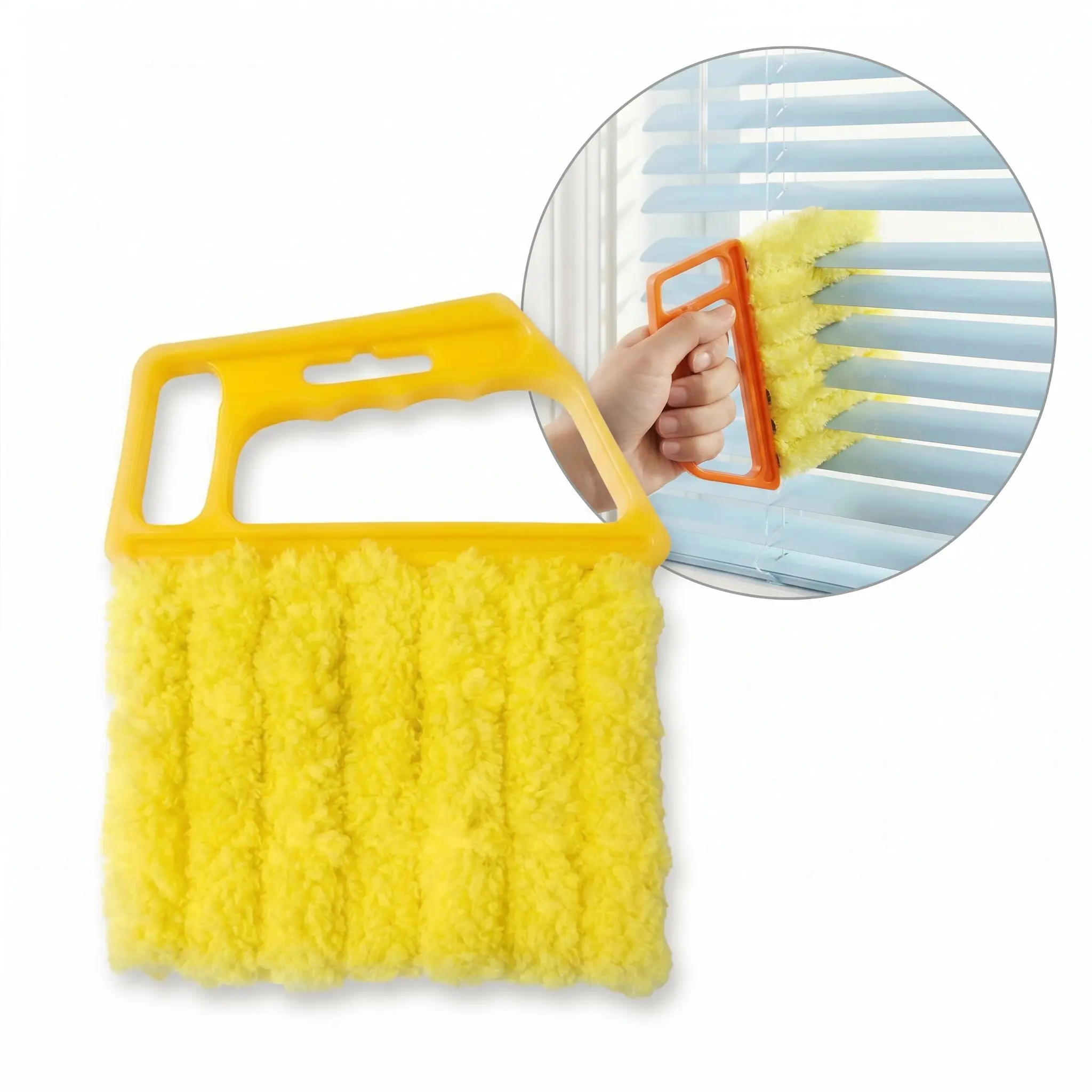 2 Pack Window Blind Brush & AC Vent Cleaner Brush, Reusable, Washable Microfiber, Cleans Both Sides Home Duster for Home Care Supplies