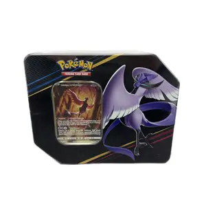 Pokemon Crown Zenith Galarian Articuno Tin - Collectible Figure with Black Packaging and Unique Design