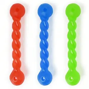 1pc Rubber Molar Stick Grinding] 1pc Pet Chew Rubber Molar Stick For Dog For Teeth Grinding Tough Twist Stick TPR Dog Chew Toy - Durable Dog Grinding Teeth Toys for Aggressive Chewers - Long-Lasting, Non-Toxic, and Fun