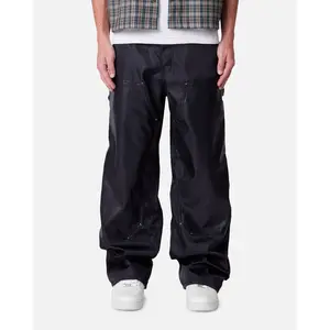 MNML Baggy Nylon Carpenter Pants Black