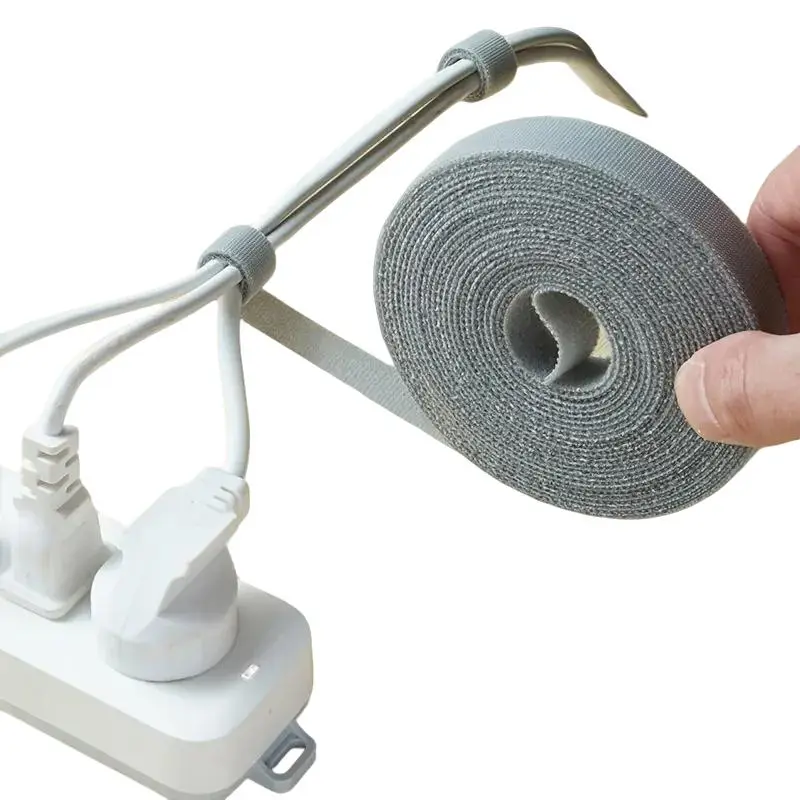 10ft Multi Purpose Magic Tape, 1 Roll Adjustable Data Cable Tie, Multipurpose Data Cable Management Ties, Multipurpose Adhesive Hook and Loop Fastener