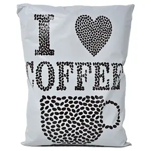10x13 I Love Coffee Designer Mailers, Designer Self Sealing Shipping Mail Bags for T shirts, Clothing, Coffee Beans Art Shipping Bags