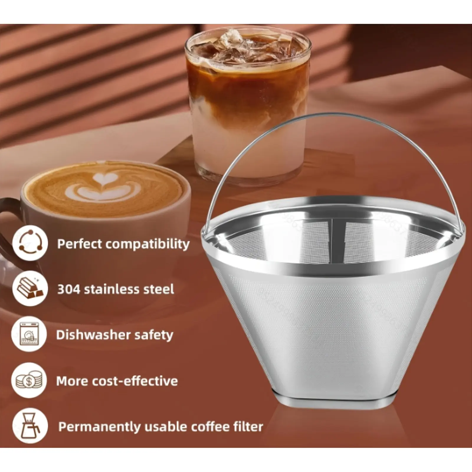Reusable coffee filter paper; coffee bar; coffee filter stand; coffee capsules reusable; reusable coffee capsules; reusable K-cup capsules; reusable K-cup pod; K-cup paper filters; coffee accessories; coffee capsule filters; coffee K-cups; K-cups.