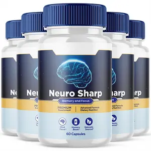 (5 Pack) Neuro Sharp Nootropic Brain Supplement, All-Natural Formula for Memory, Focus & Cognitive Performance Support, 300 Capsules