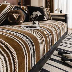 Luxury Dustproof Sofa Cover, Non-Slip Single Piece Pet Friendly Sofa Protector, Suitable for Home Living Room Bedroom Office Dorm Hotel, Dustproof Sofa Slipcover