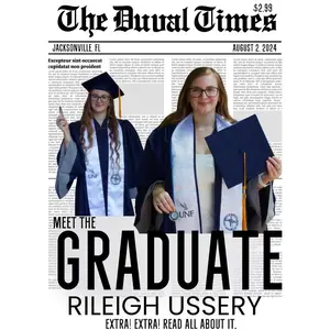 Custom Newspaper Style Magazine Cover #2 – Personalized Headline Keepsake – Photo Newspaper Design