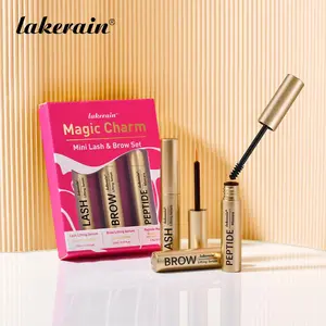 Eyebrow & Eyelash Cosmetic Set, Brow Lash Hydrating Lifting Serum & Waterproof Long-lasting Mascara, Natural Lengthening Effect, Makeup