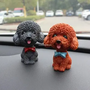 Car Decoration Nodding Dog Creative Bobble Head Dog Figure Ornament for Car Interior Dashboard Accessories for Girls Gifts decor